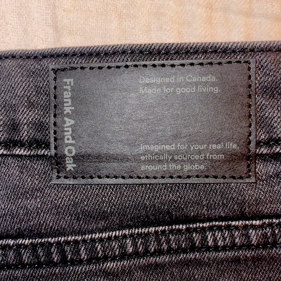 *NWT* Frank and Oak - The Stevie Good Cotton Jean Short - Black - 31 - Picture 11 of 11